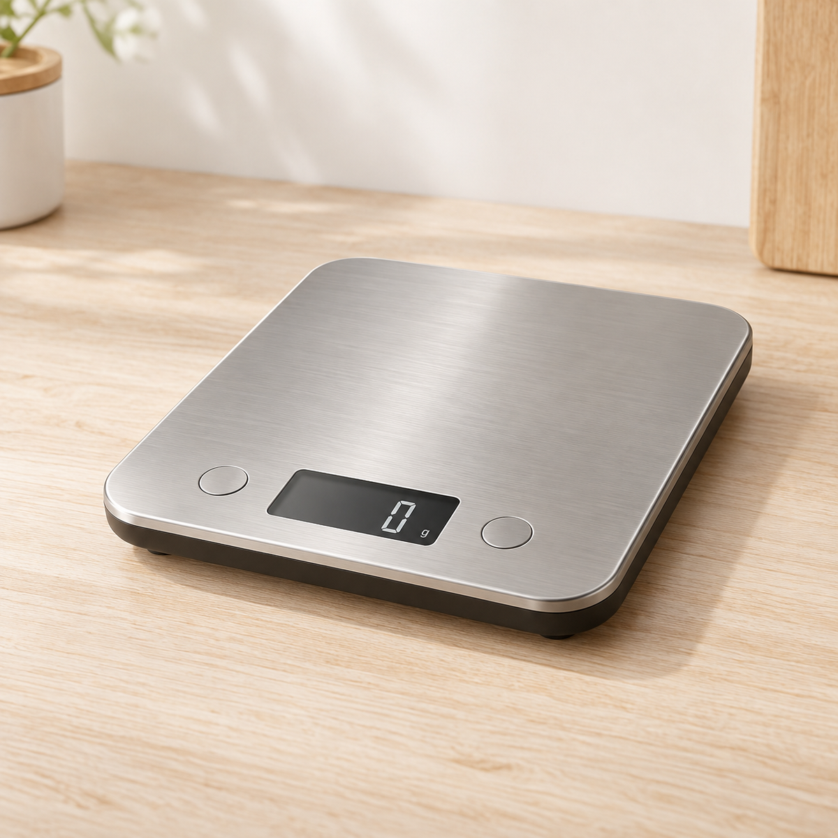 Bilancia digitale da cucina in acciaio